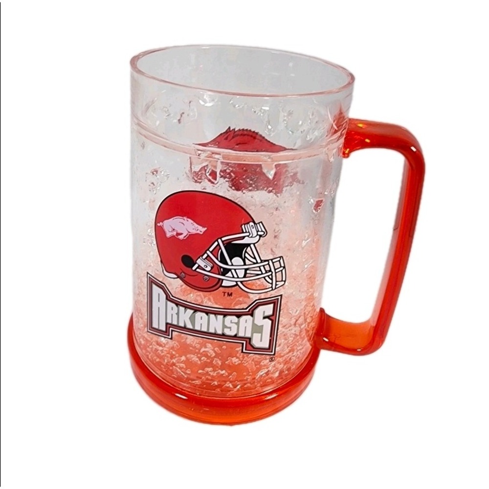 Arkansas Razorbacks‎ Crystal Gel Freezer Mug 16oz NCAA Football Fan Drinkware
